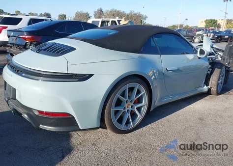 2025 Porsche 911 Carrera 4 Gts /Carrera Gts из США, поврежденный, VIN WP0CB2A93SS247259